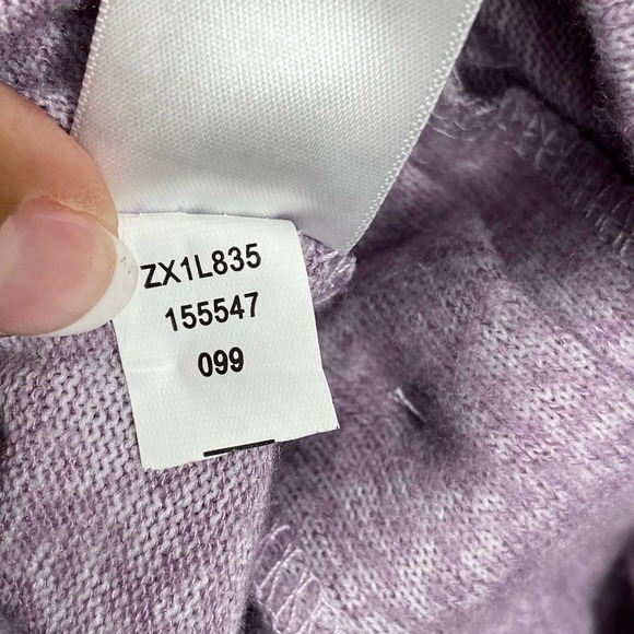 Cable & Gauge Lavender Purple Lightweight Sweater Shirt Size Small - Picture 4 of 6